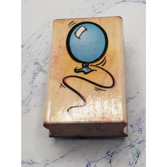 Hero Arts Floating Balloon D1207 Party Wood Mounted Rubber Stamp - Picture 1 of 7